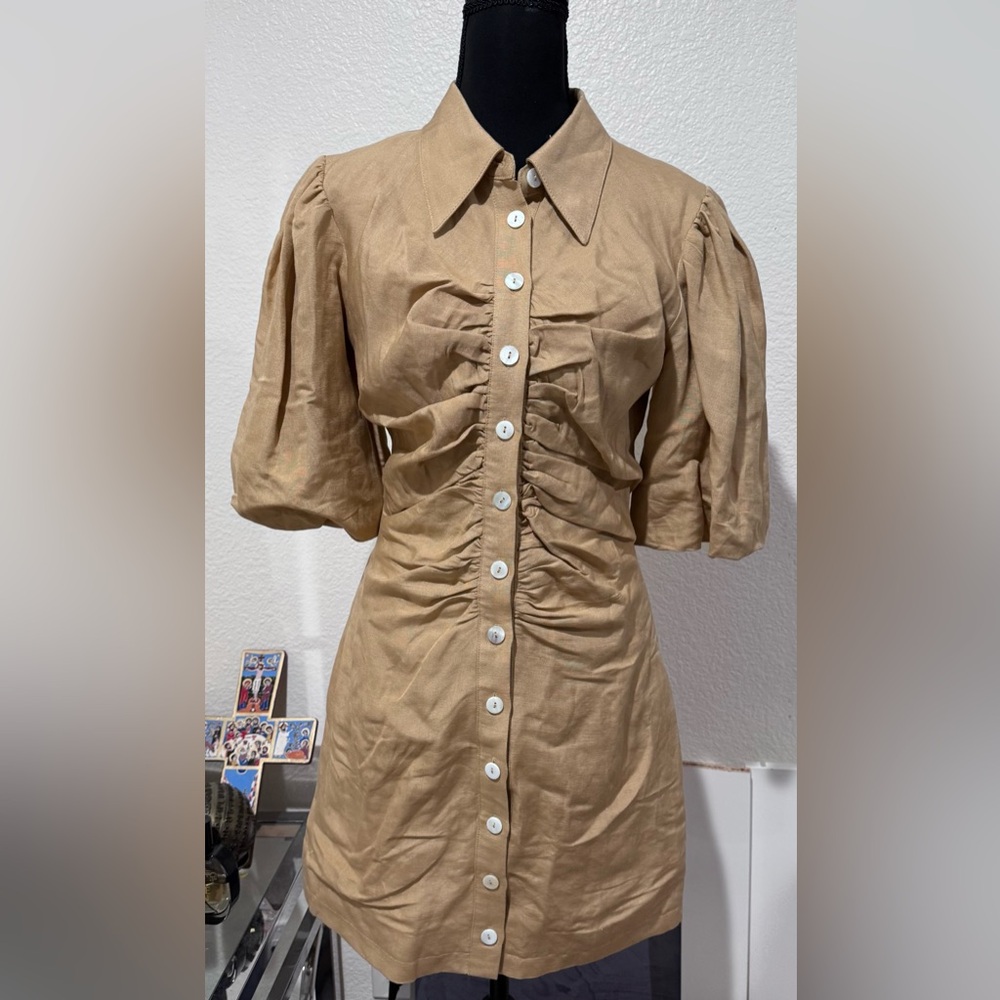 C/MEO COLLECTIVE Horizon Dress - US Women’s Size 4 - Camel - NWT